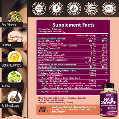 Hair Growth Vitamins Listicle